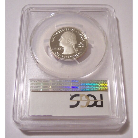 2020 S Clad Weir Farm NP Quarter Proof PR70 DCAM PCGS Flag Label - Picture 2 of 2
